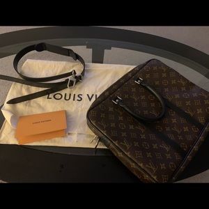 Louis Vuitton Monogram Macassar Canvas Handbag